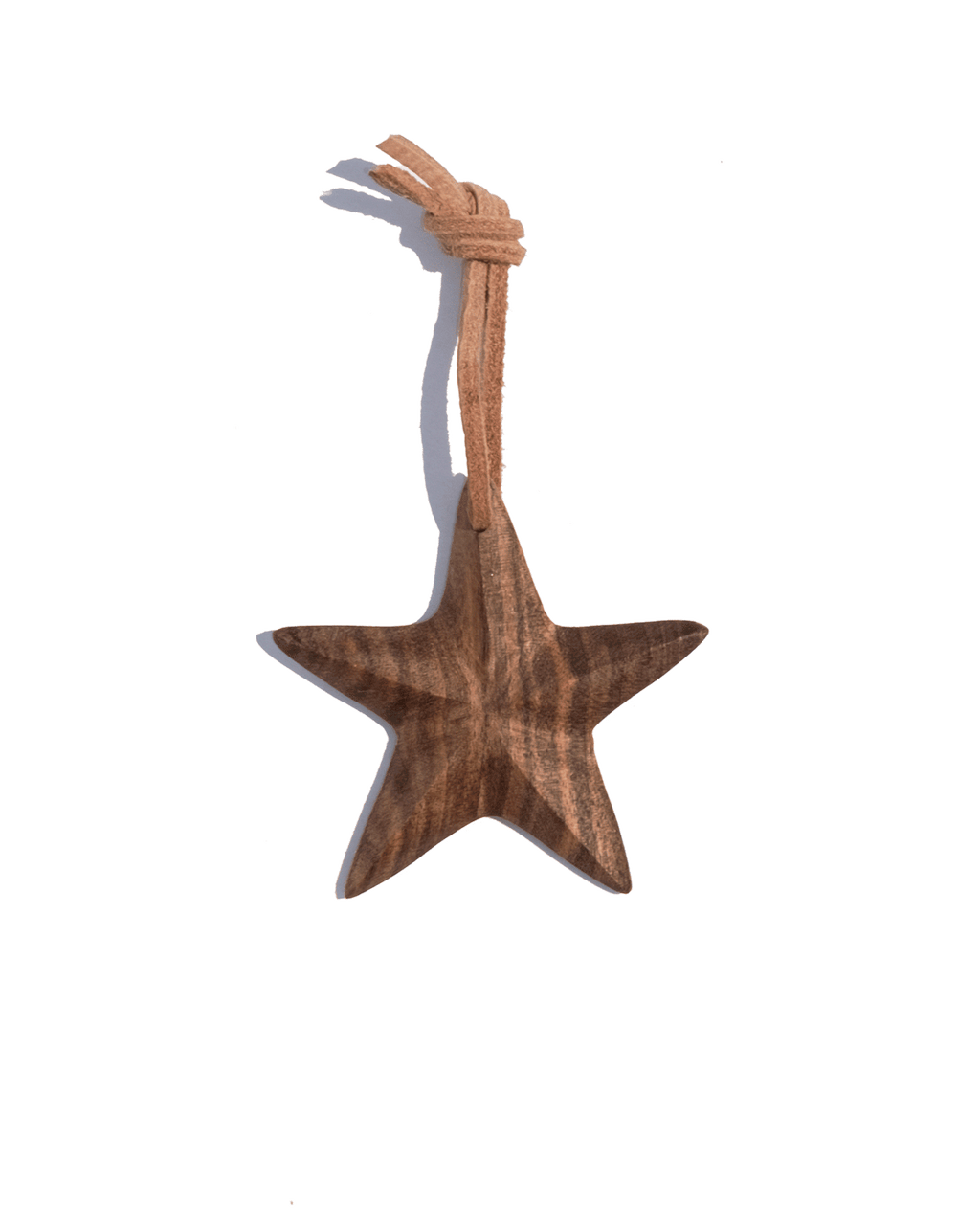 Walnut Star Ornament