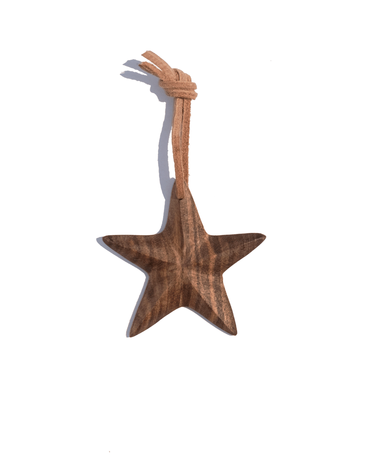 Walnut Star Ornament